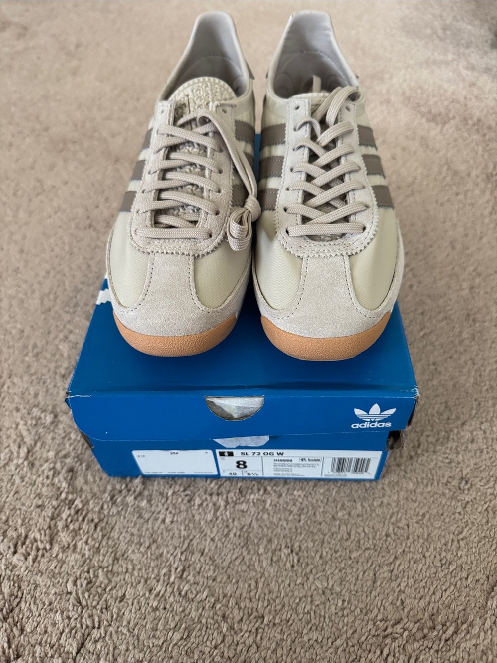 adidas Beige and Tan SL 72 Casual Sneakers